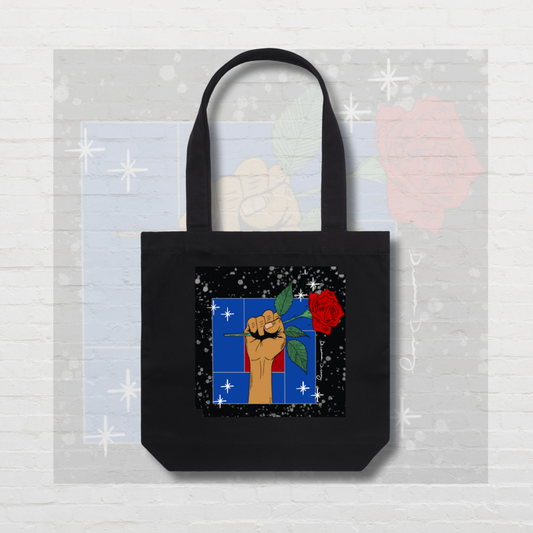 Concrete Rose Tote Bag