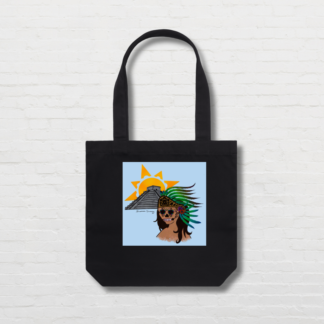 Mujer Azteca Tote Bag