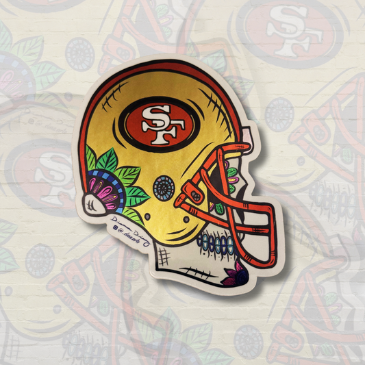 Niners dia de los Muertos Sticker