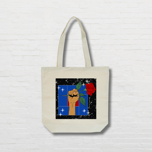 Concrete Rose Tote Bag