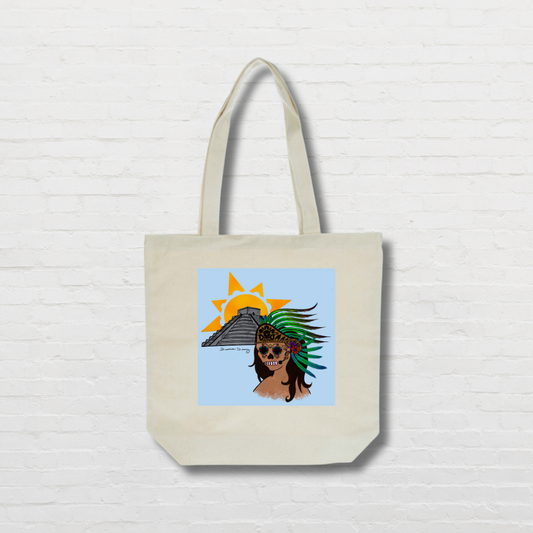 Mujer Azteca Tote Bag